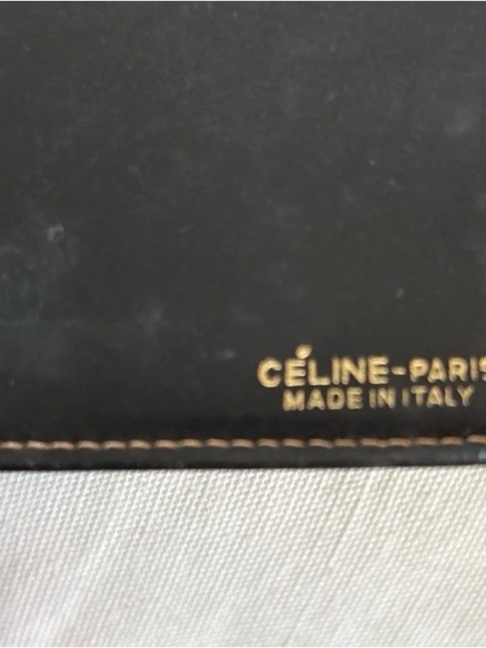 Celine Navy Blue Horse And Carriage Long Thin Wallet Canvas And Leather Vintage - Picture 7 of 15